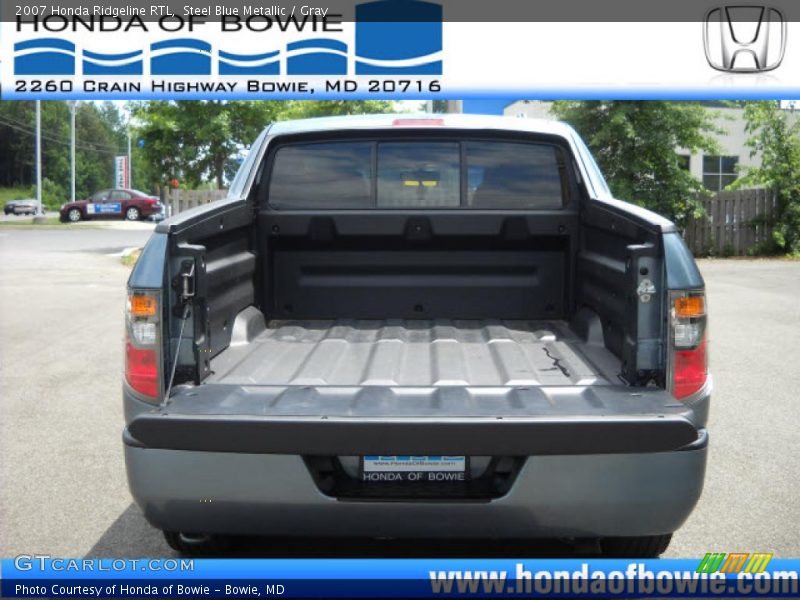 Steel Blue Metallic / Gray 2007 Honda Ridgeline RTL