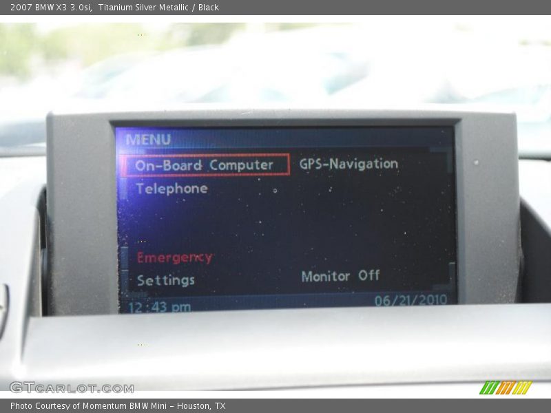 Titanium Silver Metallic / Black 2007 BMW X3 3.0si