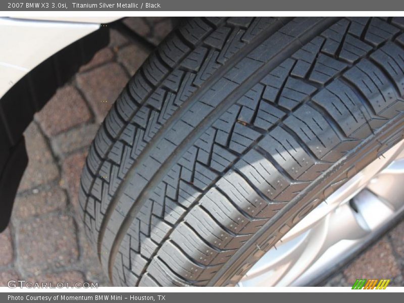 Titanium Silver Metallic / Black 2007 BMW X3 3.0si