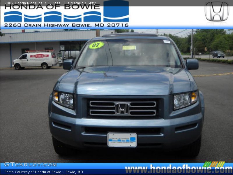 Steel Blue Metallic / Gray 2007 Honda Ridgeline RTL