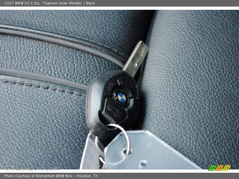 Titanium Silver Metallic / Black 2007 BMW X3 3.0si