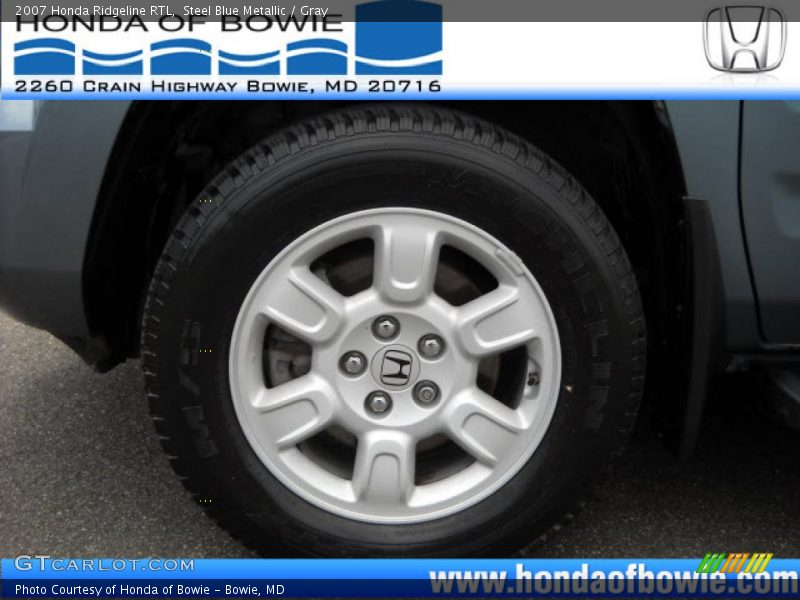 Steel Blue Metallic / Gray 2007 Honda Ridgeline RTL
