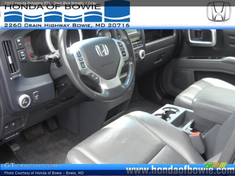 Steel Blue Metallic / Gray 2007 Honda Ridgeline RTL