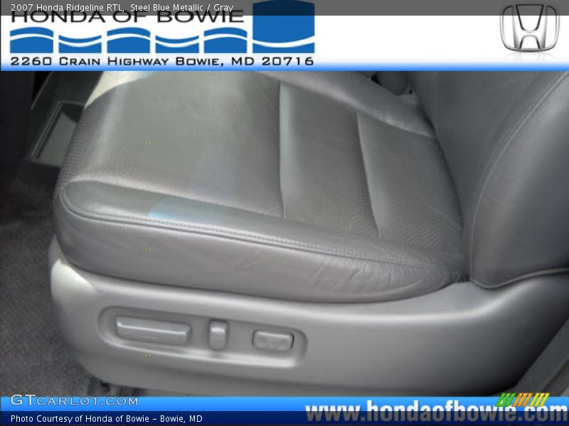 Steel Blue Metallic / Gray 2007 Honda Ridgeline RTL