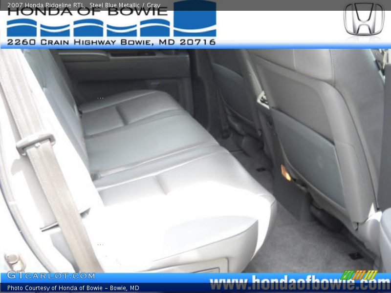 Steel Blue Metallic / Gray 2007 Honda Ridgeline RTL