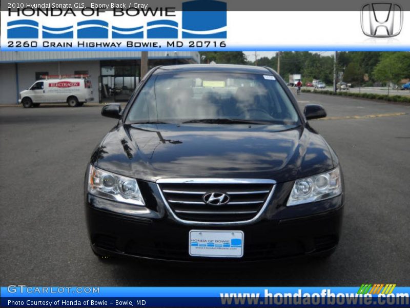Ebony Black / Gray 2010 Hyundai Sonata GLS