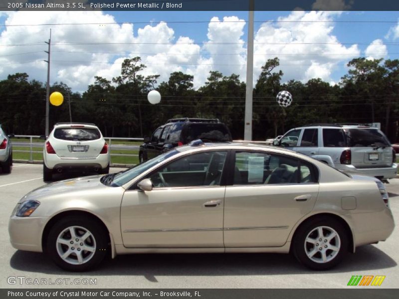 Polished Pewter Metallic / Blond 2005 Nissan Altima 3.5 SL