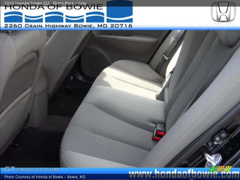 Ebony Black / Gray 2010 Hyundai Sonata GLS
