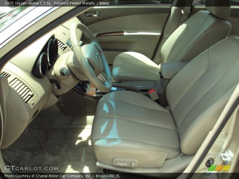 Polished Pewter Metallic / Blond 2005 Nissan Altima 3.5 SL