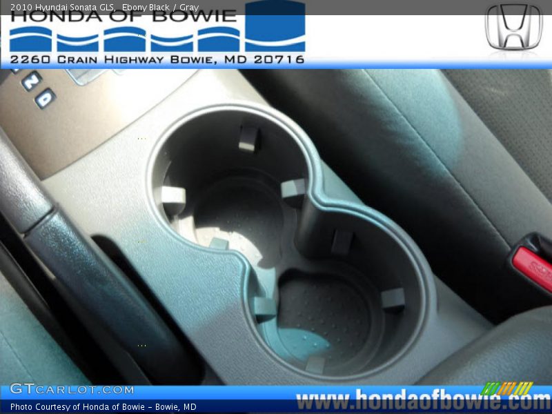 Ebony Black / Gray 2010 Hyundai Sonata GLS