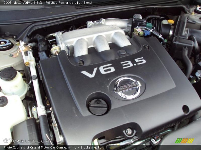 Polished Pewter Metallic / Blond 2005 Nissan Altima 3.5 SL