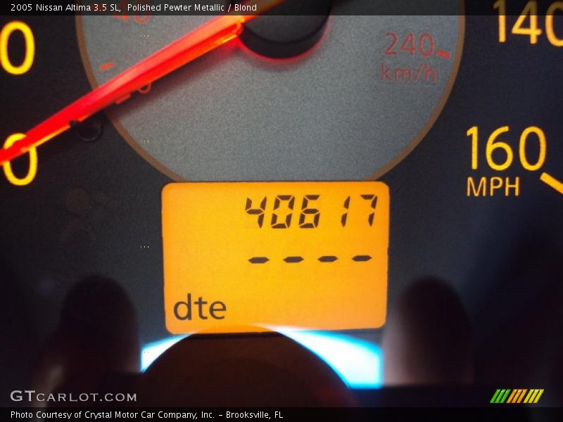 Polished Pewter Metallic / Blond 2005 Nissan Altima 3.5 SL