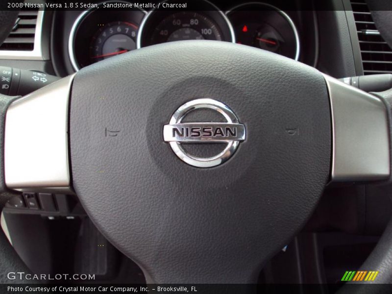 Sandstone Metallic / Charcoal 2008 Nissan Versa 1.8 S Sedan