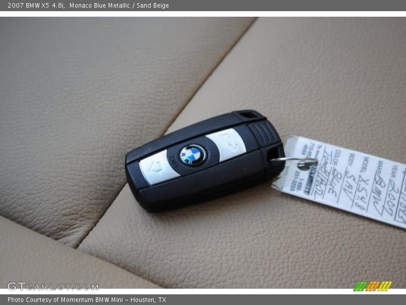 Monaco Blue Metallic / Sand Beige 2007 BMW X5 4.8i