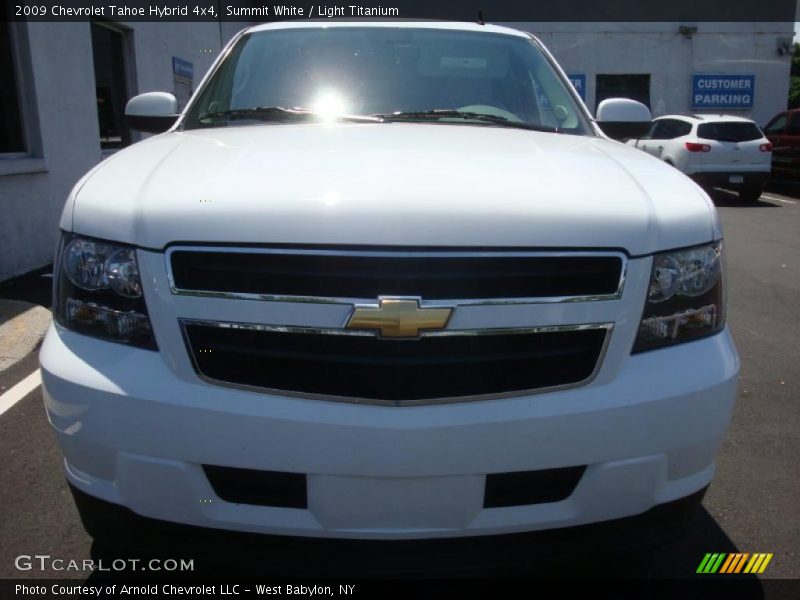 Summit White / Light Titanium 2009 Chevrolet Tahoe Hybrid 4x4