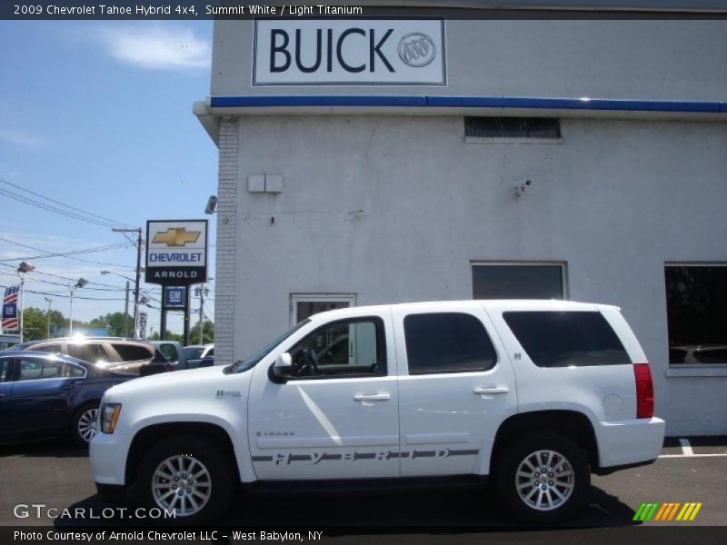 Summit White / Light Titanium 2009 Chevrolet Tahoe Hybrid 4x4