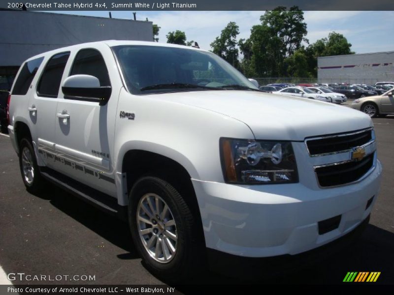 Summit White / Light Titanium 2009 Chevrolet Tahoe Hybrid 4x4