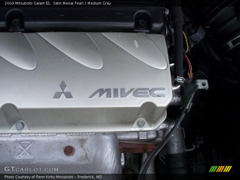 Satin Meisai Pearl / Medium Gray 2009 Mitsubishi Galant ES
