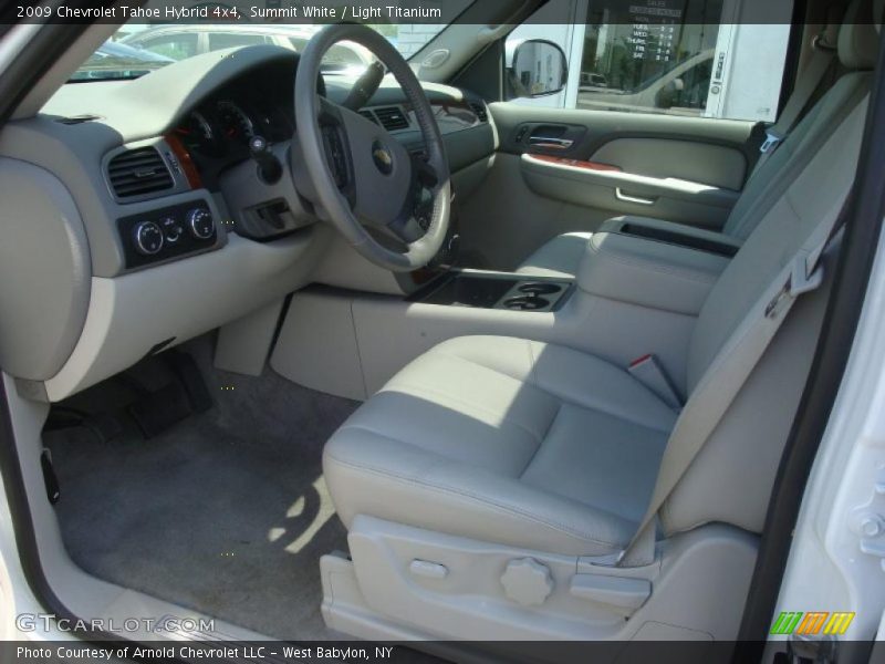 Summit White / Light Titanium 2009 Chevrolet Tahoe Hybrid 4x4