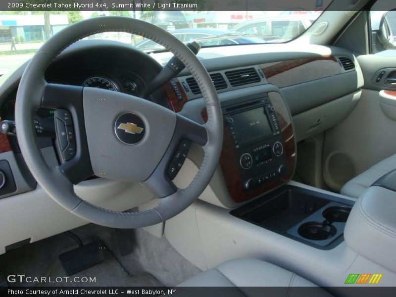 Summit White / Light Titanium 2009 Chevrolet Tahoe Hybrid 4x4