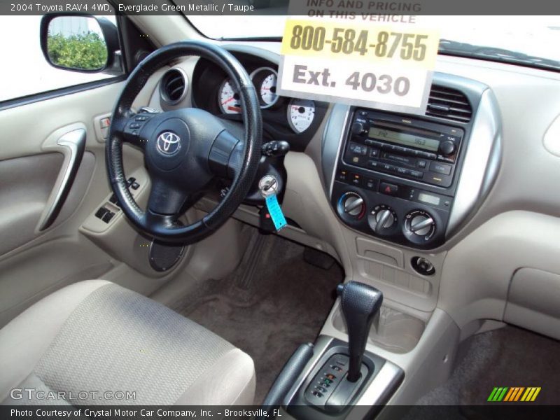 Everglade Green Metallic / Taupe 2004 Toyota RAV4 4WD