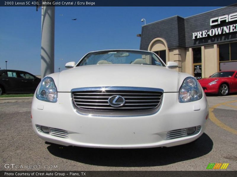 White Gold Crystal / Ecru Beige 2003 Lexus SC 430