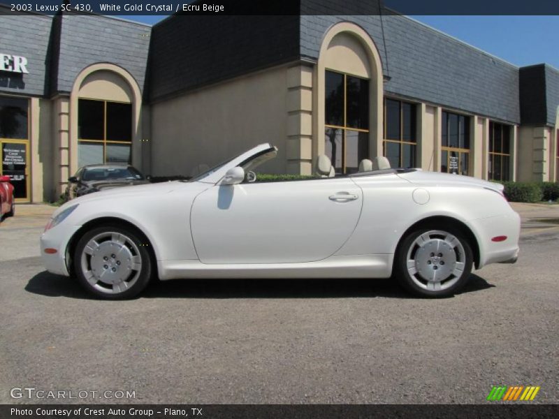 White Gold Crystal / Ecru Beige 2003 Lexus SC 430