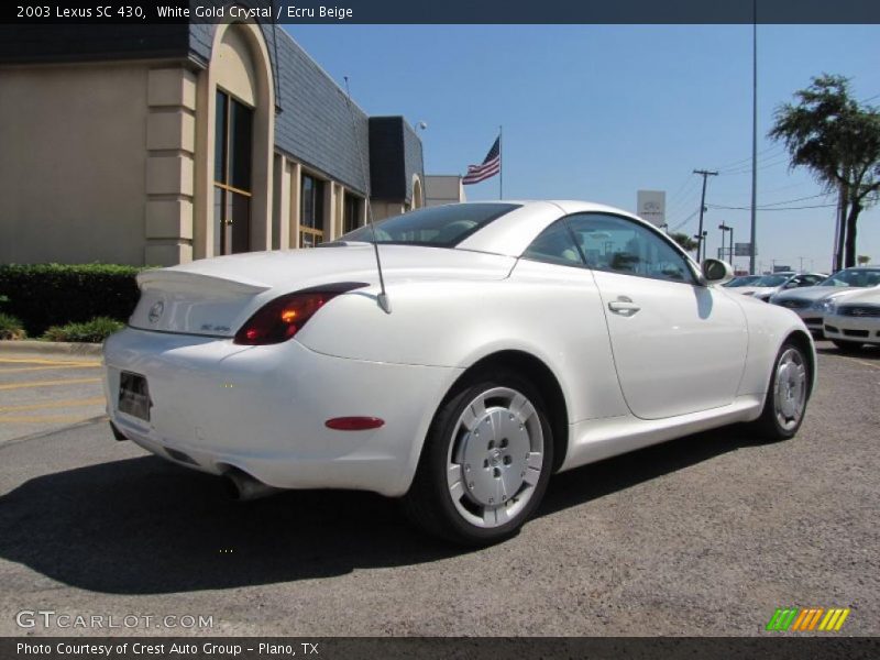 White Gold Crystal / Ecru Beige 2003 Lexus SC 430