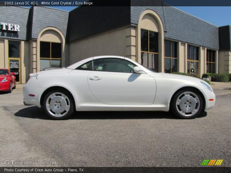 White Gold Crystal / Ecru Beige 2003 Lexus SC 430