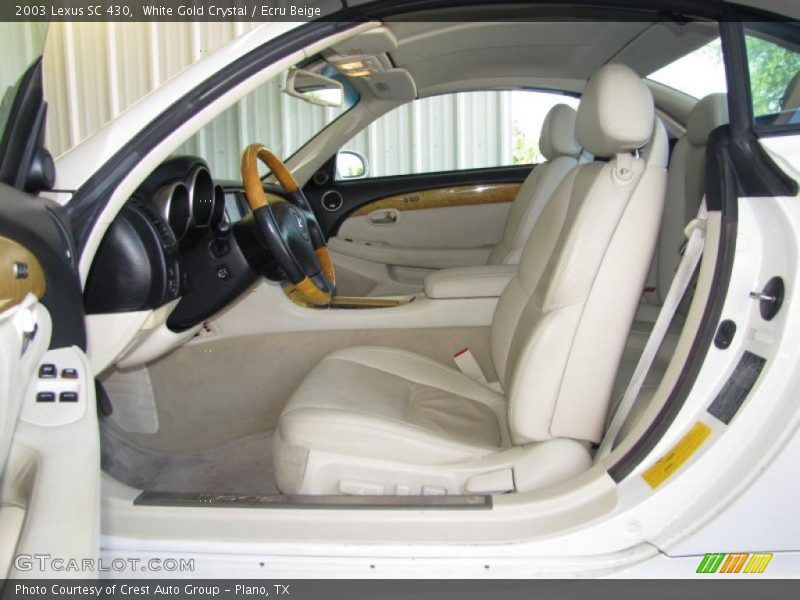 White Gold Crystal / Ecru Beige 2003 Lexus SC 430