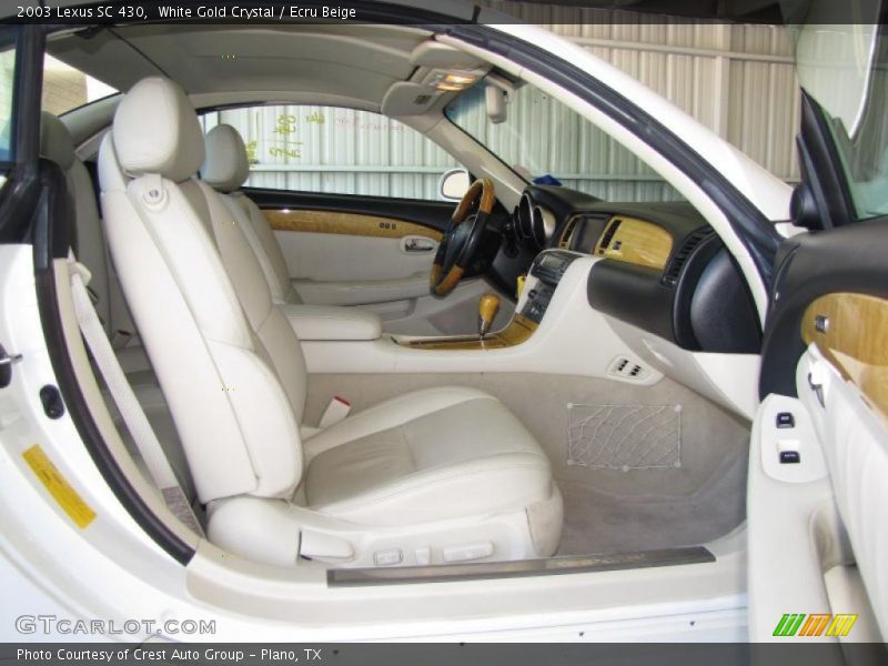 White Gold Crystal / Ecru Beige 2003 Lexus SC 430