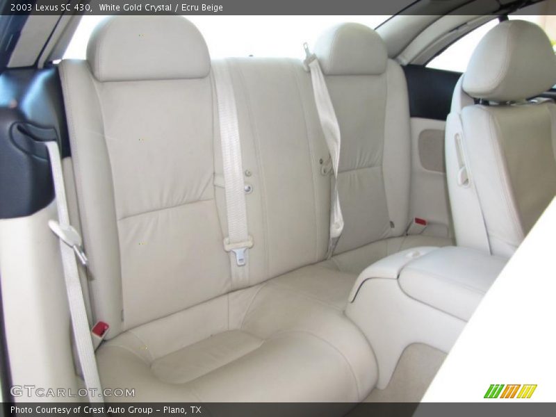 White Gold Crystal / Ecru Beige 2003 Lexus SC 430