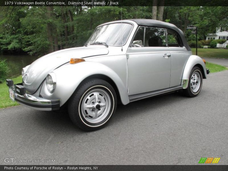Diamond Silver Metallic / Black 1979 Volkswagen Beetle Convertible