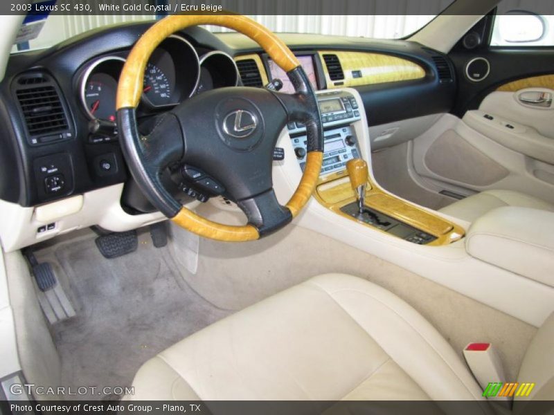 White Gold Crystal / Ecru Beige 2003 Lexus SC 430