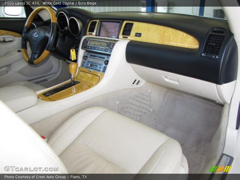 White Gold Crystal / Ecru Beige 2003 Lexus SC 430