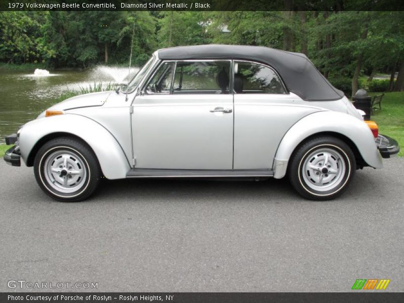 Diamond Silver Metallic / Black 1979 Volkswagen Beetle Convertible