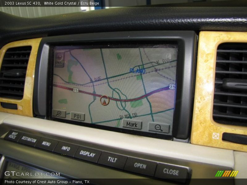 White Gold Crystal / Ecru Beige 2003 Lexus SC 430