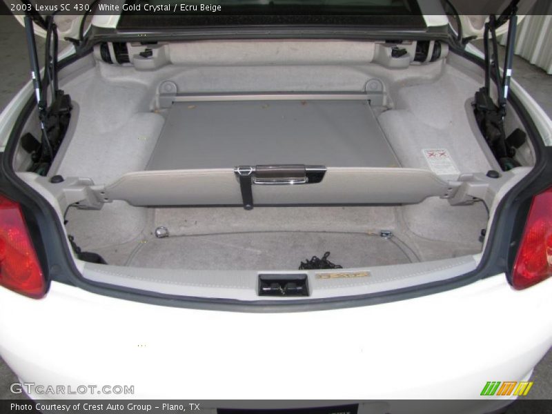 White Gold Crystal / Ecru Beige 2003 Lexus SC 430
