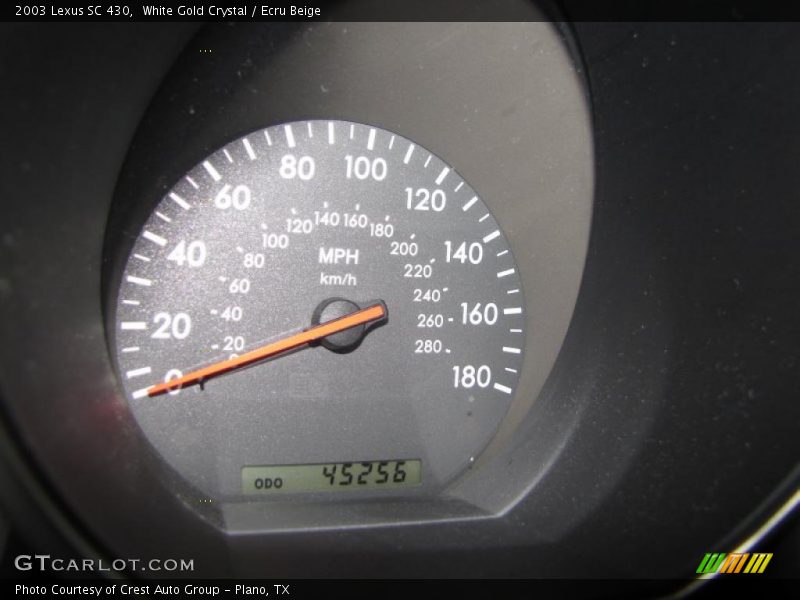 White Gold Crystal / Ecru Beige 2003 Lexus SC 430