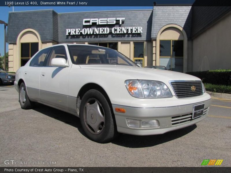 Diamond White Pearl / Ivory 1998 Lexus LS 400