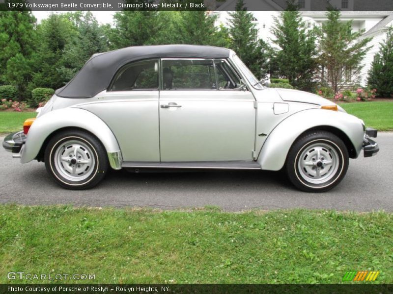 Diamond Silver Metallic / Black 1979 Volkswagen Beetle Convertible