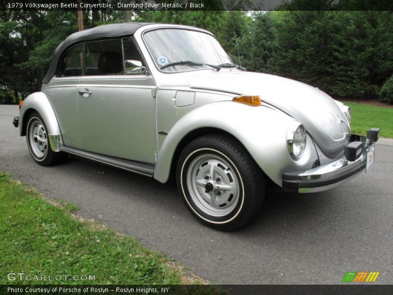 Diamond Silver Metallic / Black 1979 Volkswagen Beetle Convertible