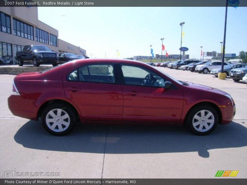 Redfire Metallic / Light Stone 2007 Ford Fusion S