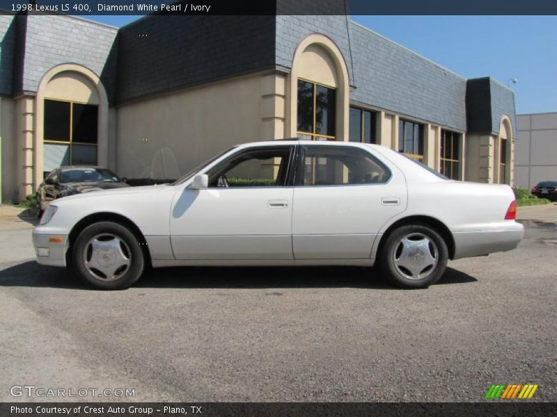 Diamond White Pearl / Ivory 1998 Lexus LS 400