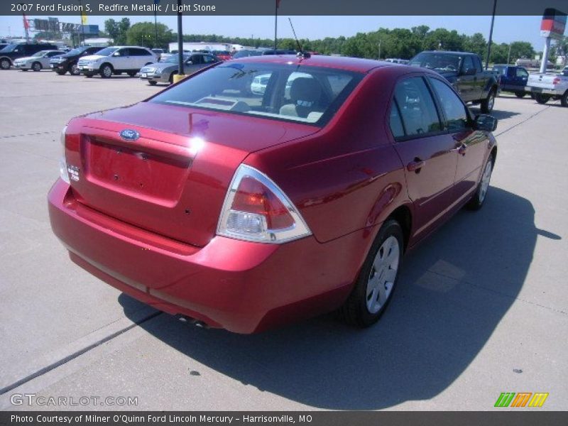 Redfire Metallic / Light Stone 2007 Ford Fusion S