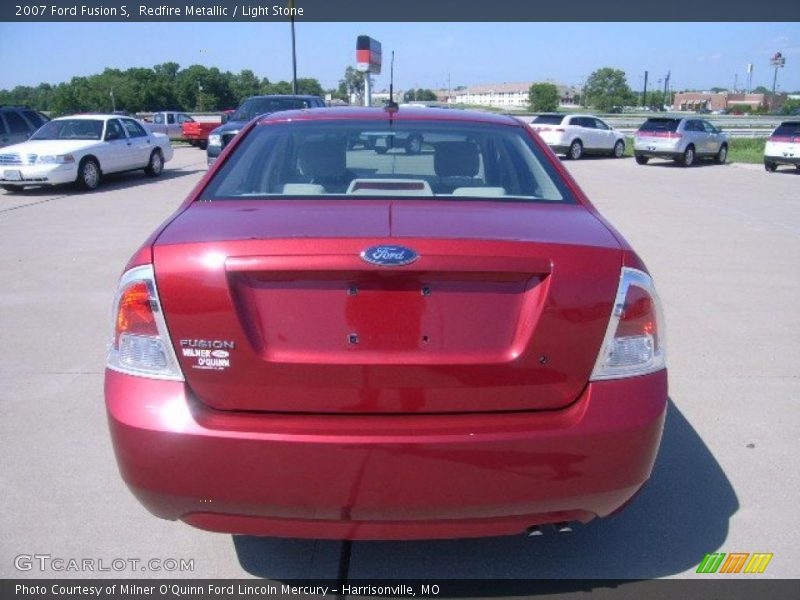 Redfire Metallic / Light Stone 2007 Ford Fusion S