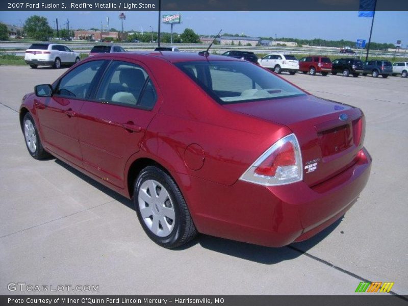 Redfire Metallic / Light Stone 2007 Ford Fusion S