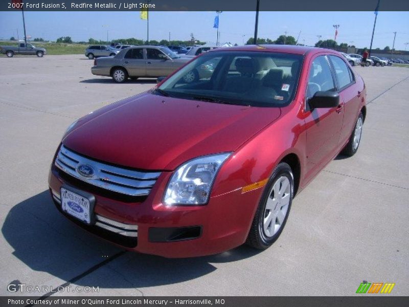 Redfire Metallic / Light Stone 2007 Ford Fusion S