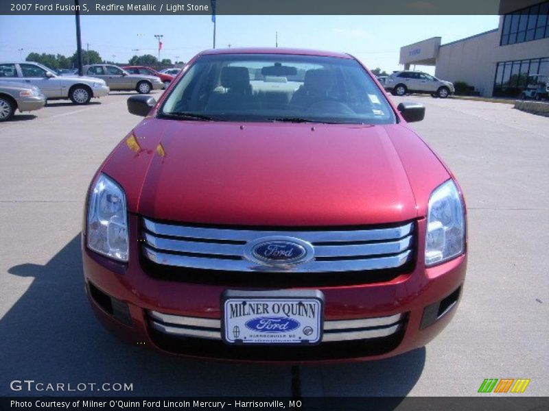 Redfire Metallic / Light Stone 2007 Ford Fusion S