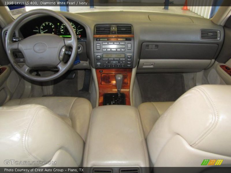 Diamond White Pearl / Ivory 1998 Lexus LS 400